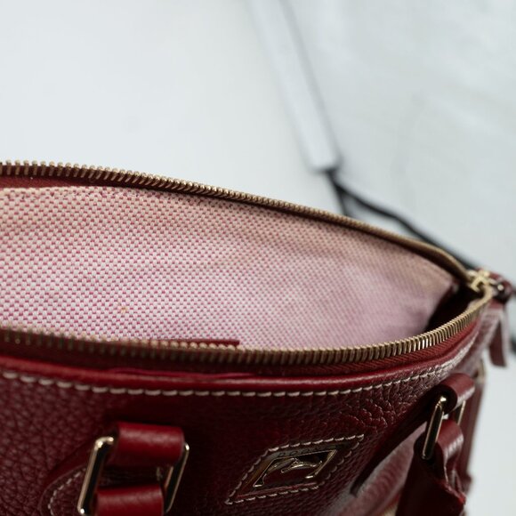 Dooney & Bourke Dillen Double Pocket cross body handbag Satchel Red - Picture 9 of 14